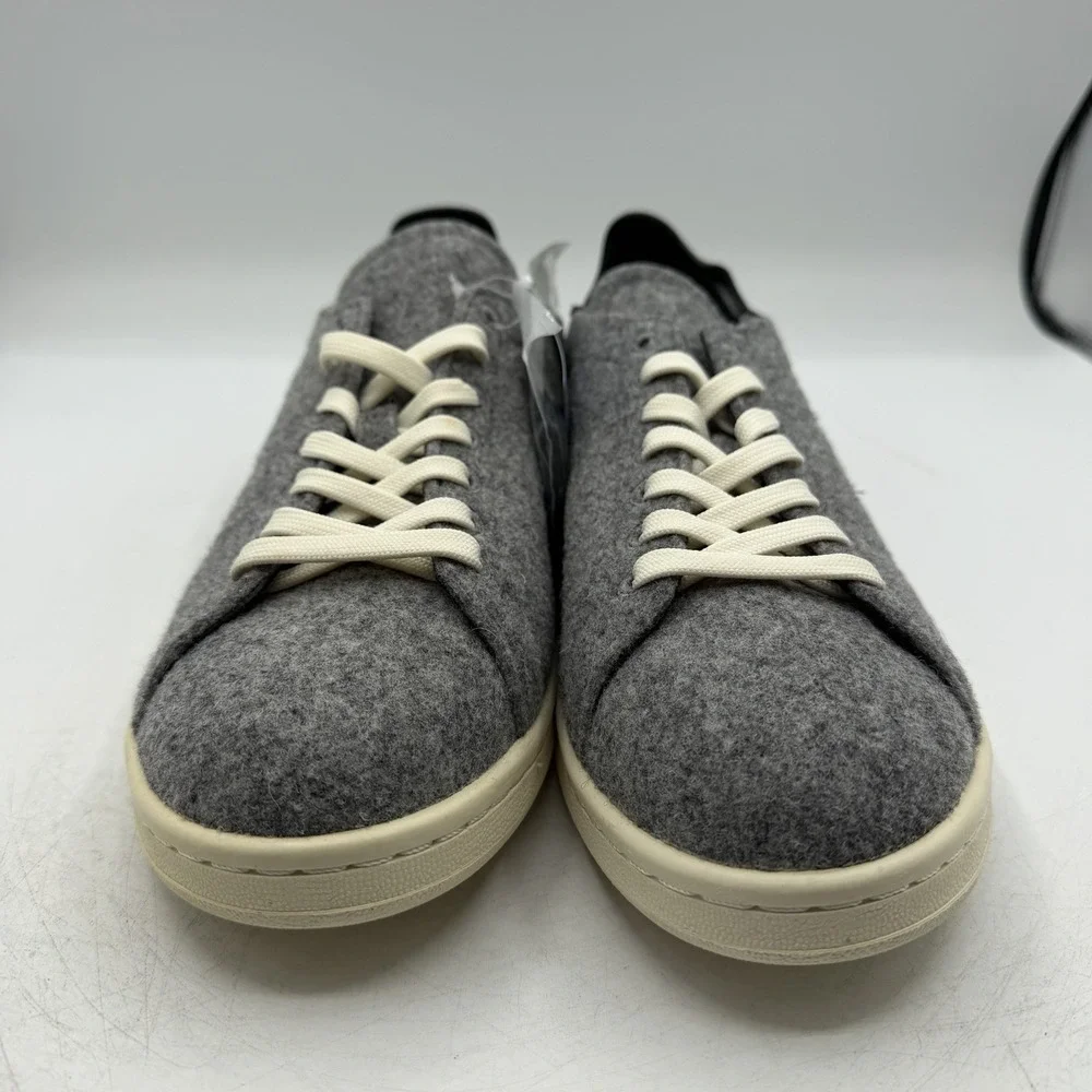 Adidas Stan Smith PC Wool Originals Shoes Men Sz 10.5 Grey/Black Sneakers AQ8452